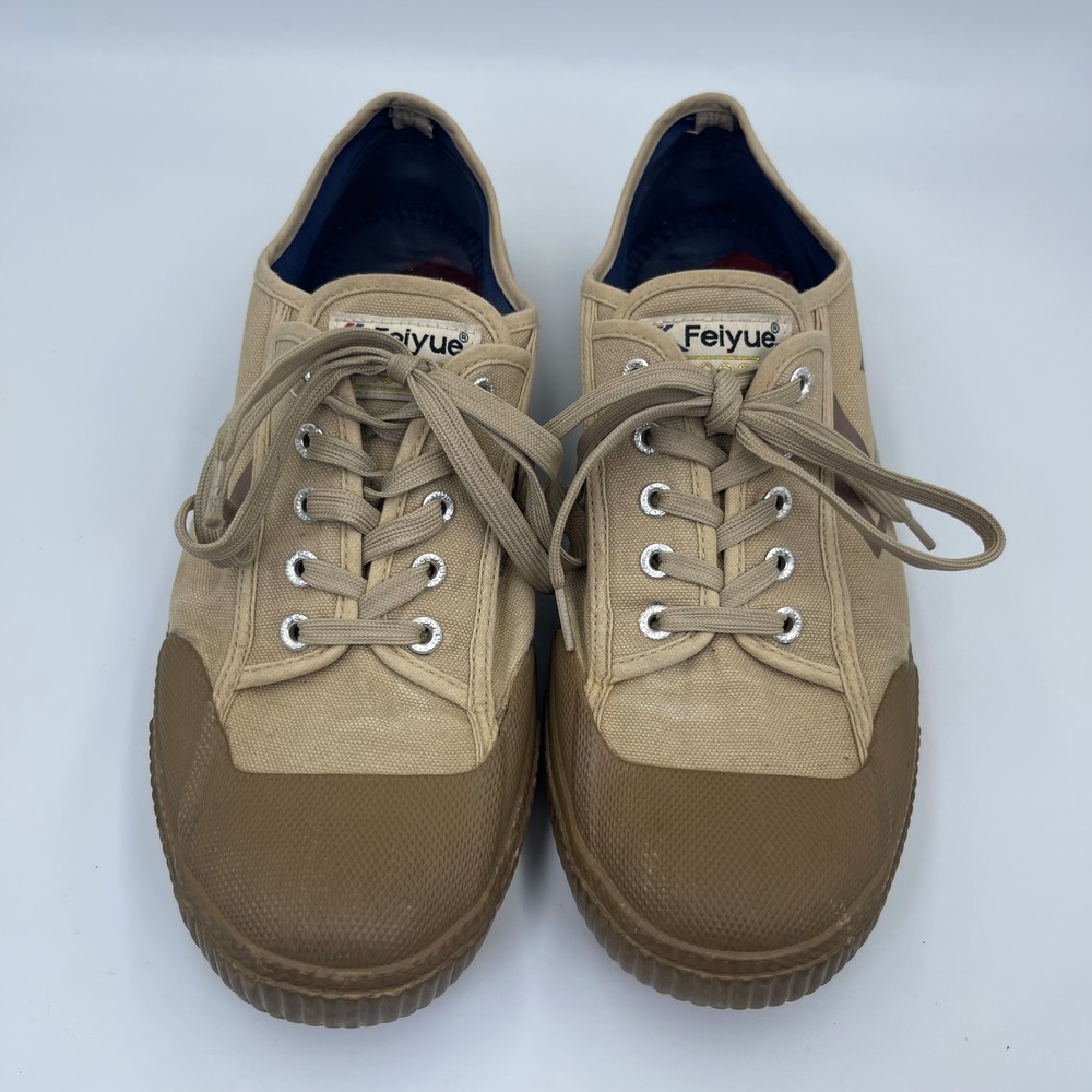 Feiyue Fe Lo 1920 Canvas Trainer Sneakers Men's Size 11M Brown Comfort Shoes